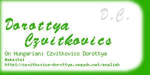 dorottya czvitkovics business card